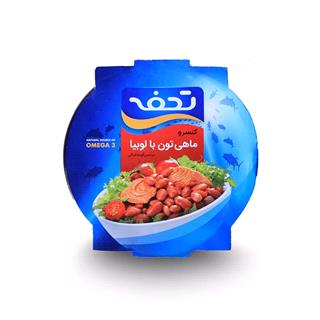 کنسرو ماهی تون با لوبیا در سس گوجه فرنگی تحفه 230 گرم